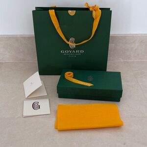 Authentic Goyard Bag, Box and Ribbon Gift Packaging Set